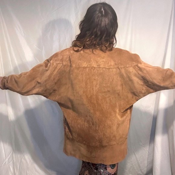 Vintage Suede Oversized Joanie Char 1980’s Jacket - Picture 6 of 16